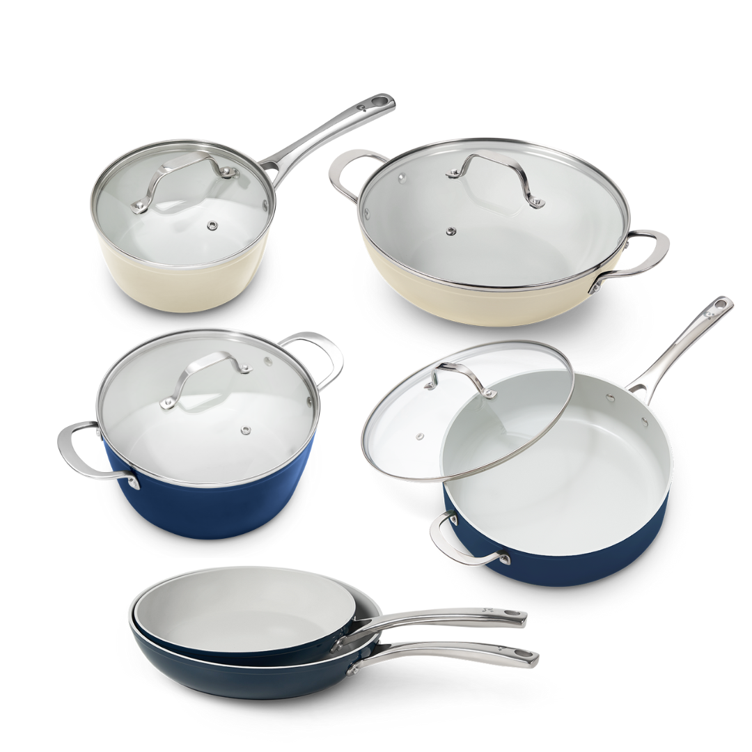 10-Piece Cosmo Set (Navy + Cream)