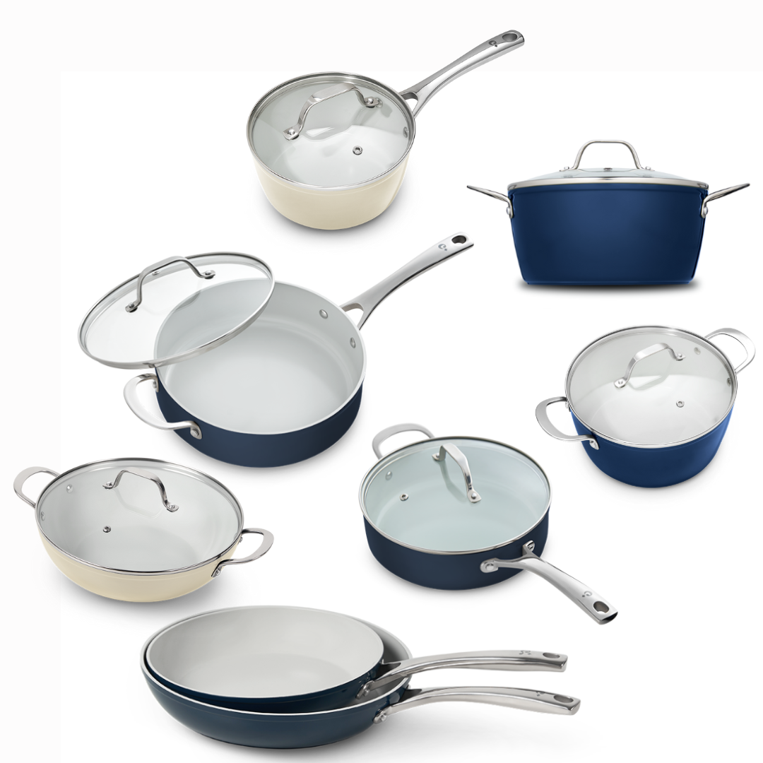 14-Piece Cosmo Set (Cream + Navy)