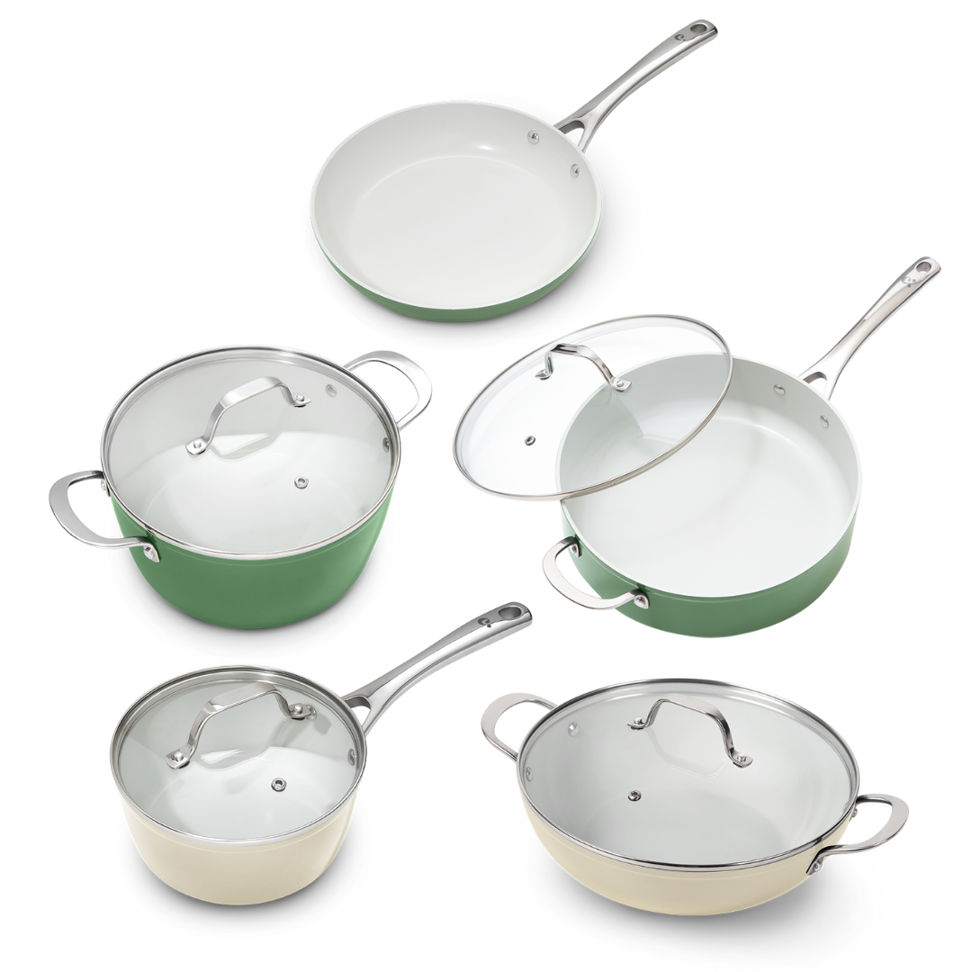 9-Piece Cosmo Set (Green Bean + Cream)