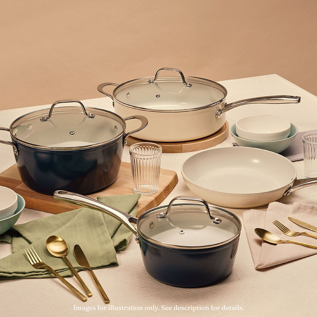 14-Piece Cosmo Set (Cream + Navy)